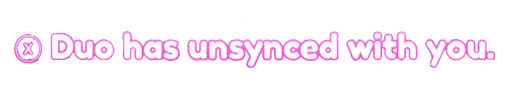 When Duo Turns Sync Off