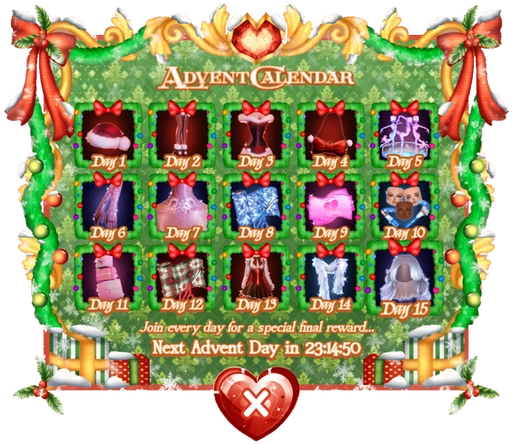 Advent Calendar 2024 UI (Completed)