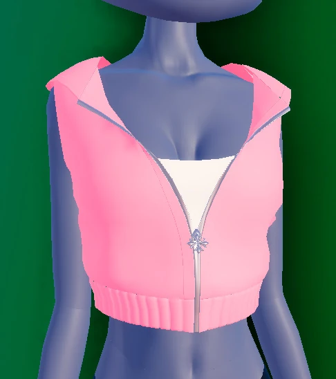 Cropped Hoodie Vest