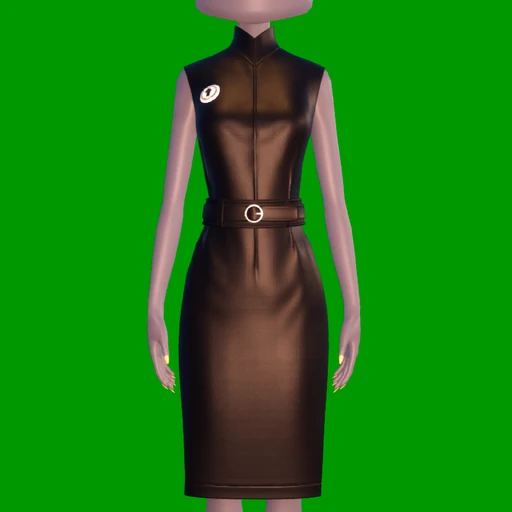 Black Panther Party Dress - F - Toggle 1.png