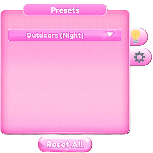 Preset Lighting Menu