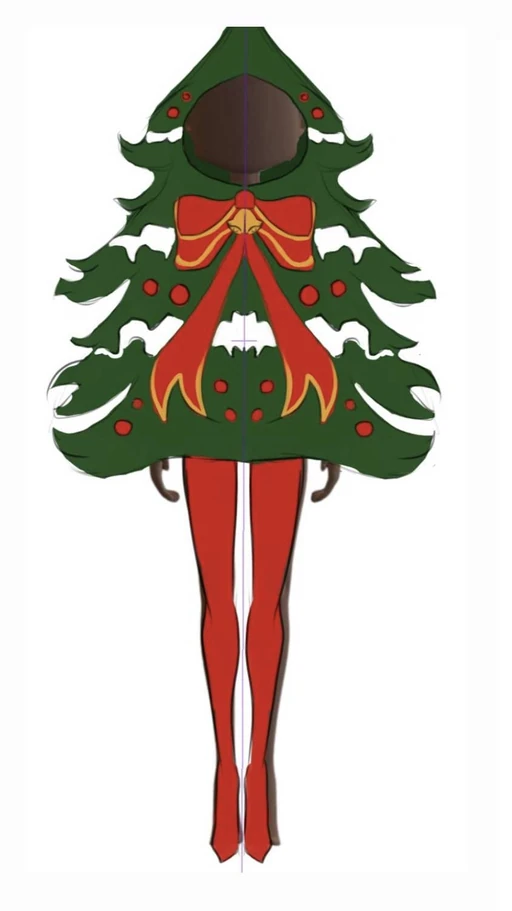 Scrapped Christmas Tree Costume after losing a poll on Discord for Winter 2025