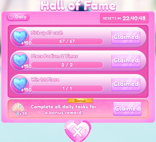 Main UI in-game.