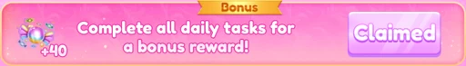 The bonus section of the Daily tab.