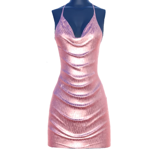 Draped Mini Dress