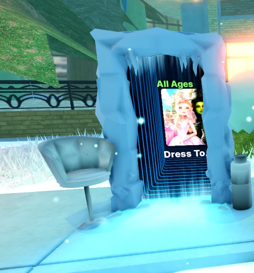 The portal for Dress To Impress, as seen in the event hub.