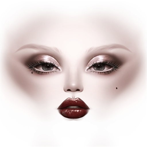 Gaga Lady In Red Makeup