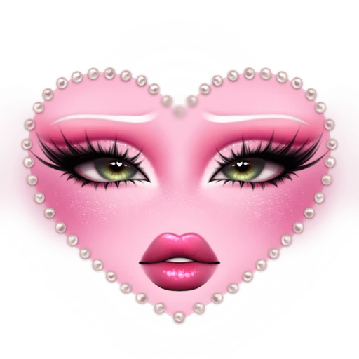 Heart Crochet Pearl Makeup
