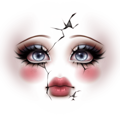 Cracked Doll Makeup
