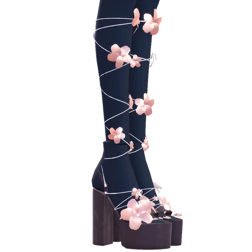 Floral Platform Heels