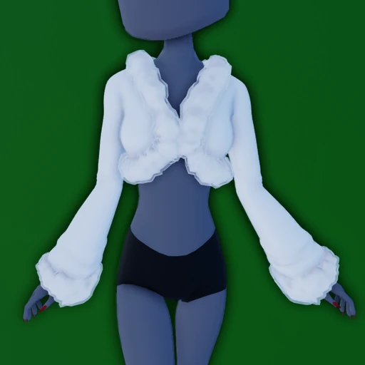 Fur Trim Cropped Cardigan