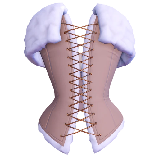 Fur Trim Corset
