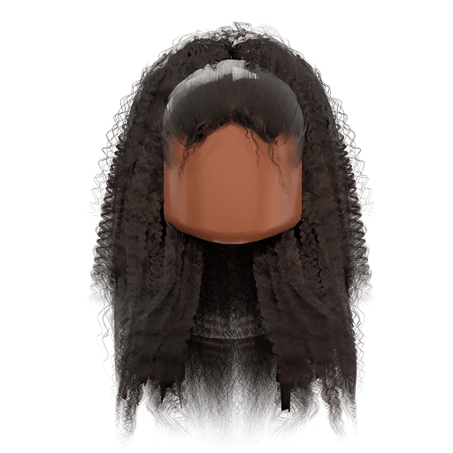 Crimped Ponytail Hair