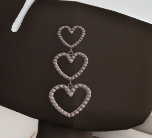 Triple Heart Earrings