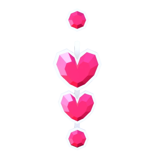 Heart Charms Navel Piercing