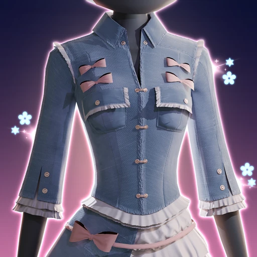 Himekaji Denim Top