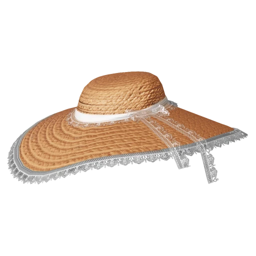 Lace Bow Sunhat - Render