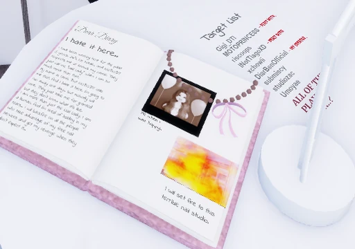 Lana's diary and target list.