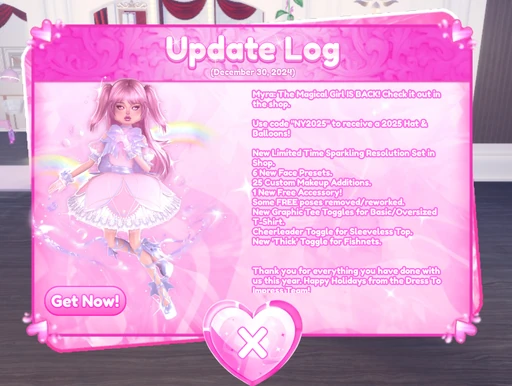 December 30, 2024 Update Log