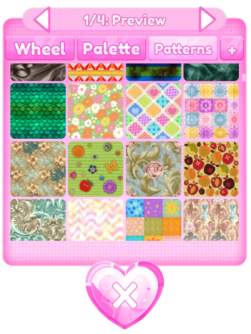 Patterns Menu