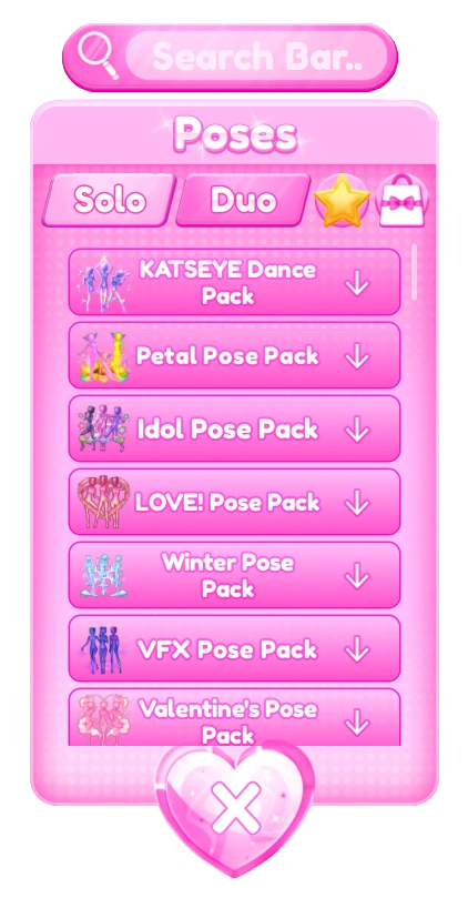Poses Menu