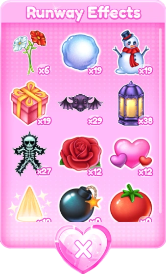 Runway Effects Menu