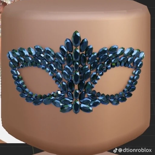 Beaded masquerade mask [7]