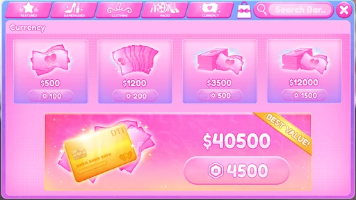 Cash currency shop