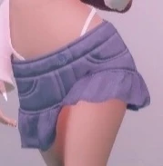 Scrapped 1st Version of Skirt with Thongs