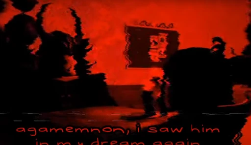 Lana and Agamemnon speaking in Agamemnon's office in themelancholydream.mp4 video.