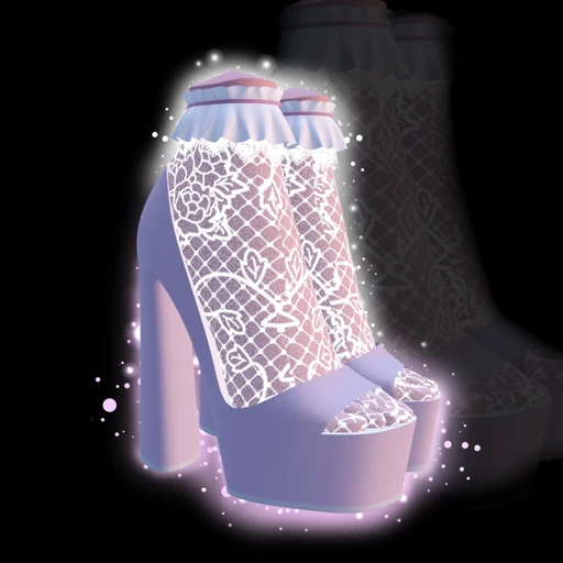 Scrapped lace heels[2]