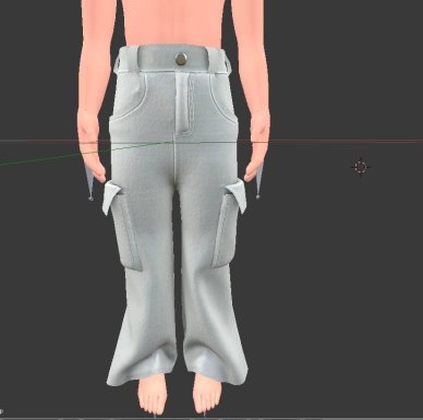Scrapped Male baggy demin pants.[23]