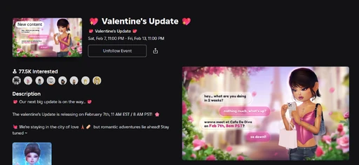 Event page description