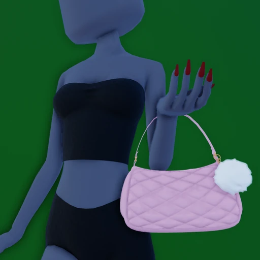 VIP leather bag with fur ball.png