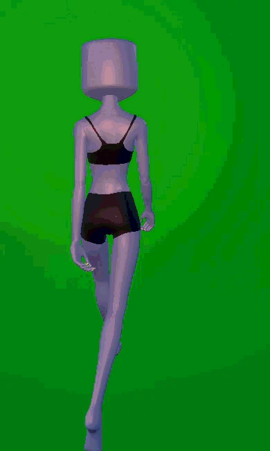 Walk Backwards (Messy Pose Pack) - F - Pose.gif