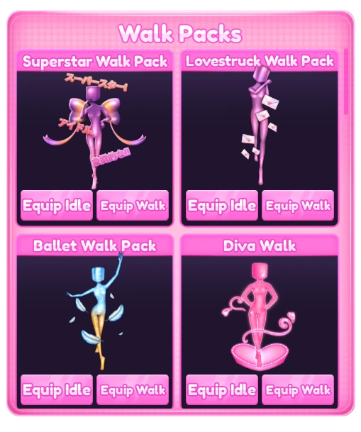 Walks Menu