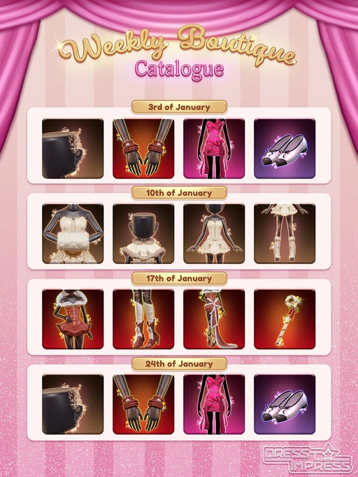 January 2026 catalog posted by Dress To Impress